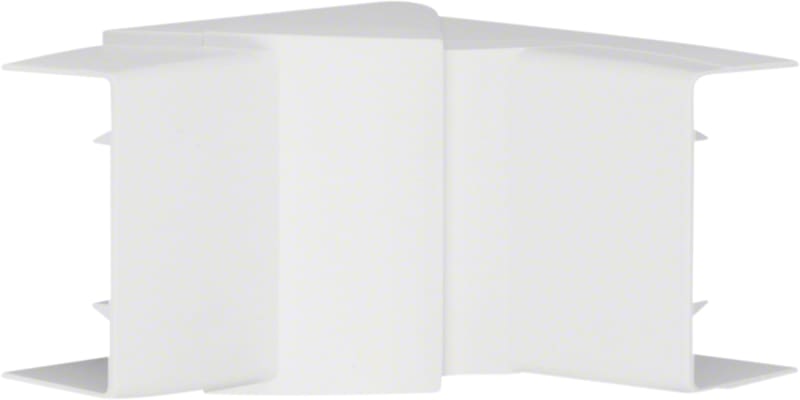 Hager Systemer Internal corner for LFF 30x60 mm trunking, moulded ABS, traffic white RAL 9016, adjustable 83...97 deg LFF3006049016