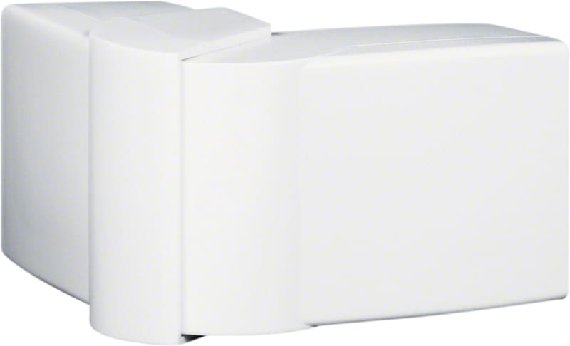 Hager Systemer External corner for LFF 40x60 mm trunking, moulded ABS, traffic white RAL 9016, adjustable 83...97 deg LFF4006039016