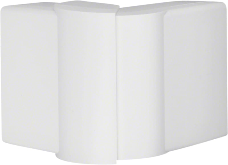 Hager Systemer External corner for LFF 40x90 mm trunking, moulded ABS, traffic white RAL 9016, adjustable 83...97 deg LFF4009039016