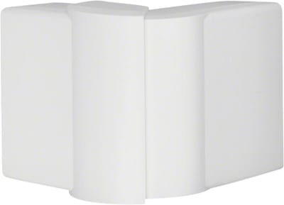 Hager Systemer External corner for LFF 40x90 mm trunking, moulded ABS, traffic white RAL 9016, adjustable 83...97 deg LFF4009039016