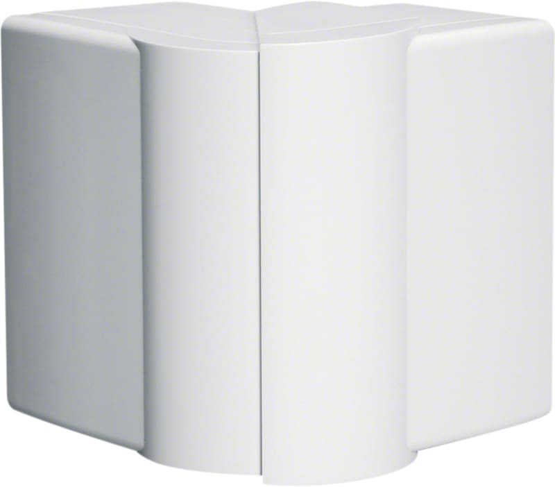 Hager Systemer External corner for LFF 60x110 mm trunking, moulded ABS, traffic white RAL 9016, adjustable 83...97 deg LFF6011039016