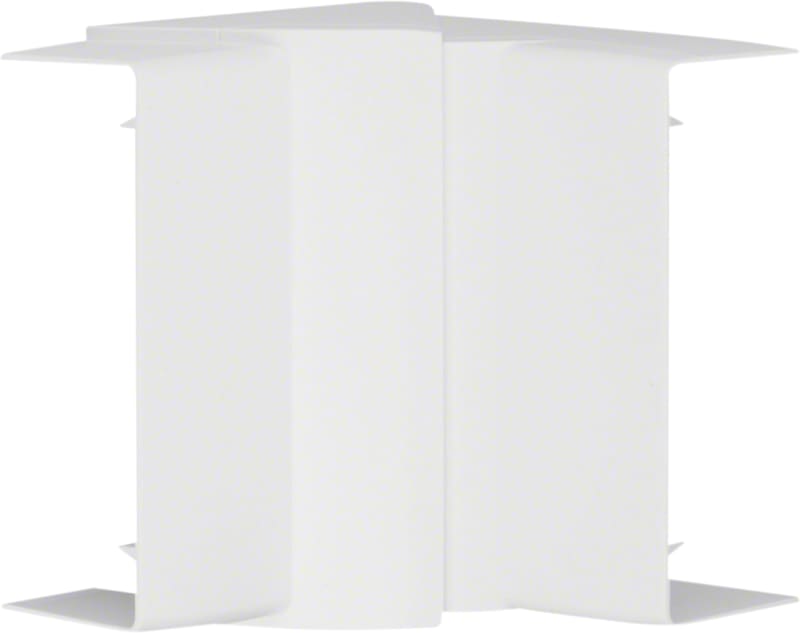 Hager Systemer Internal corner for LFF 40x110 mm trunking, moulded ABS, traffic white RAL 9016, adjustable 83...97 deg LFF4011049016