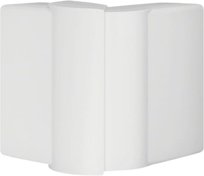Hager Systemer External corner for LFF 40x110 mm trunking, moulded ABS, traffic white RAL 9016, adjustable 83...97 deg LFF4011039016