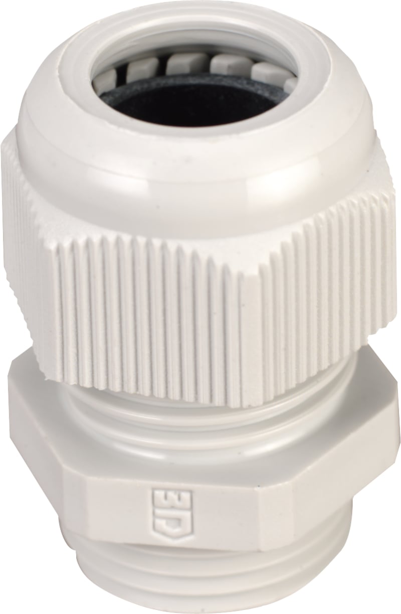 Nipple M25 (8-17) Light grey Polyamide (50.625PA/R7035)