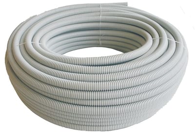Corrugated PIPE 25mm PP HF GREY 50M