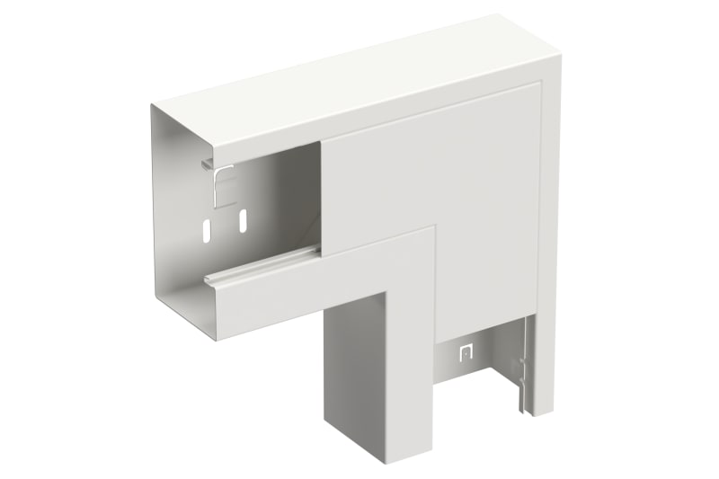 L-Piece down 130/72 White RAL9003 (STA550040)