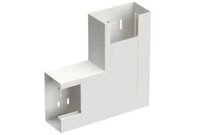 L-Piece up 130/72 White RAL9003