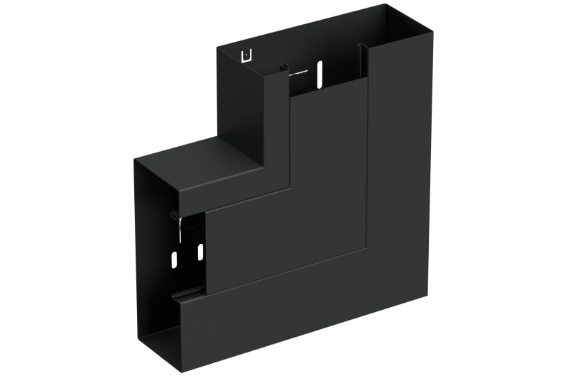 L-Piece up 170/72 Black RAL9017 (STA550146)