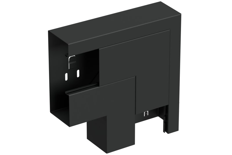 L-Piece down 170/72 Black RAL9017 (STA550147)
