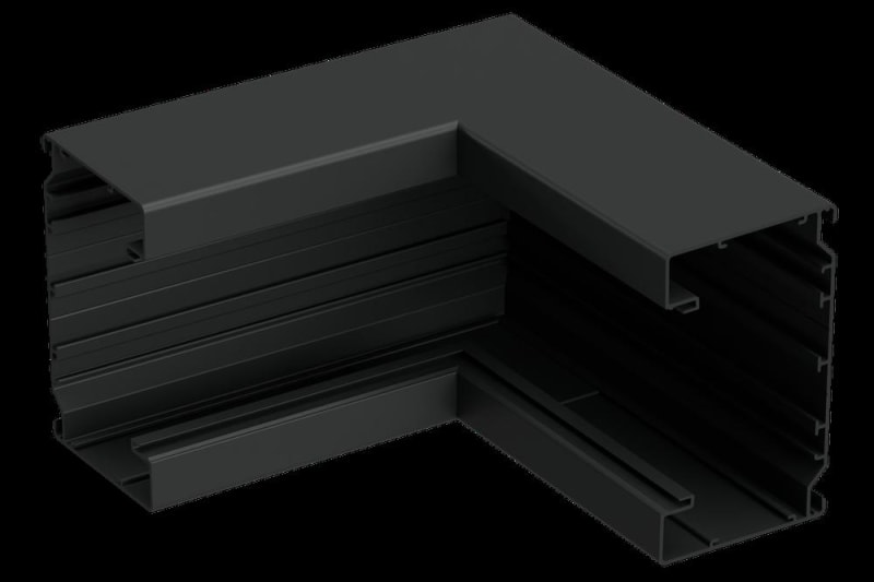 Internal corner al 120/72 Black RAL9017 (STA520020)