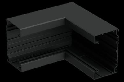 Internal corner al 120/72 Black RAL9017