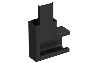 L-piece al 120/72 Black RAL9017