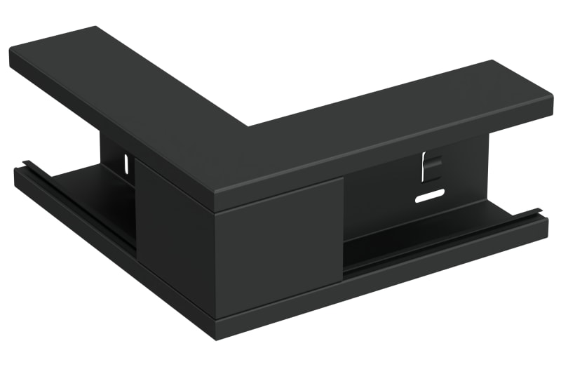 External Corner 110/72, Black RAL 9017 (STA550082)