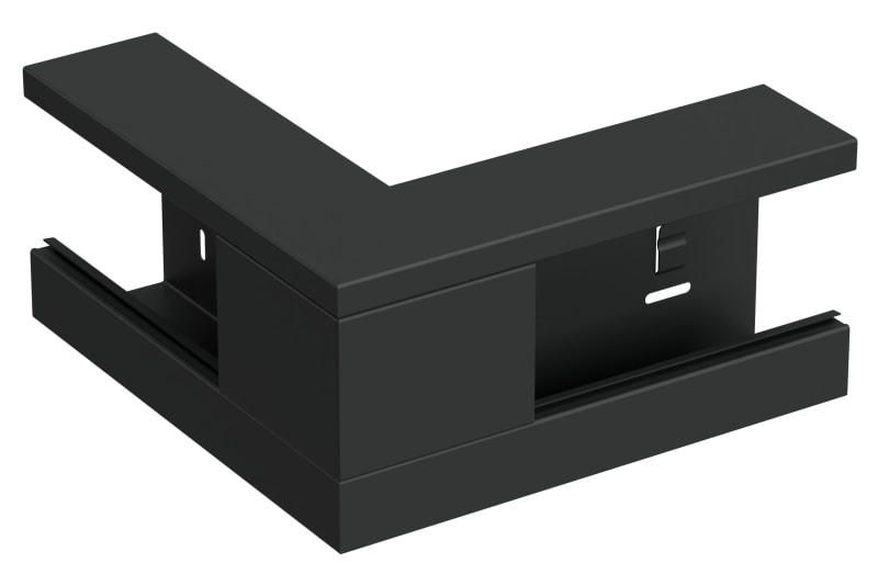 External Corner 130/72, Black RAL 9017 (STA550106)