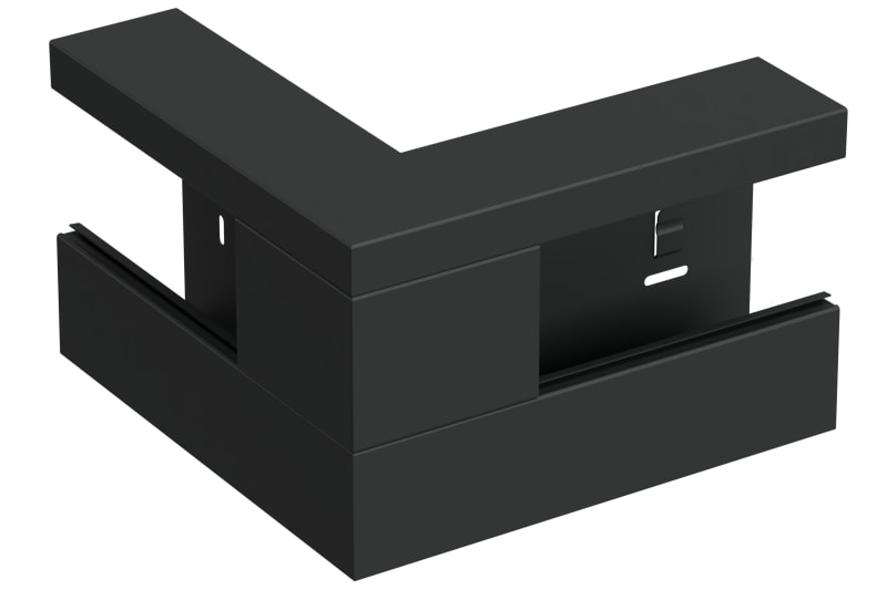 External Corner 110/52, Black RAL 9017 (STA550148)