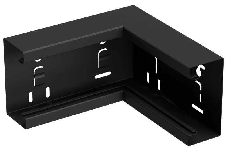 Internal corner 110/52 Black RAL9017 (STA550069)