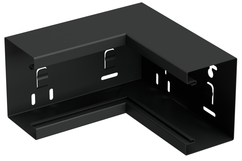 Internal corner 110/72 Black RAL9017 (STA550078)