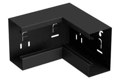 Internal corner 130/72 Black RAL9017