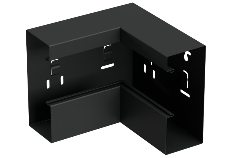 Internal corner 170/72 Black RAL9017 (STA550142)