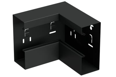 Internal corner 170/72 Black RAL9017