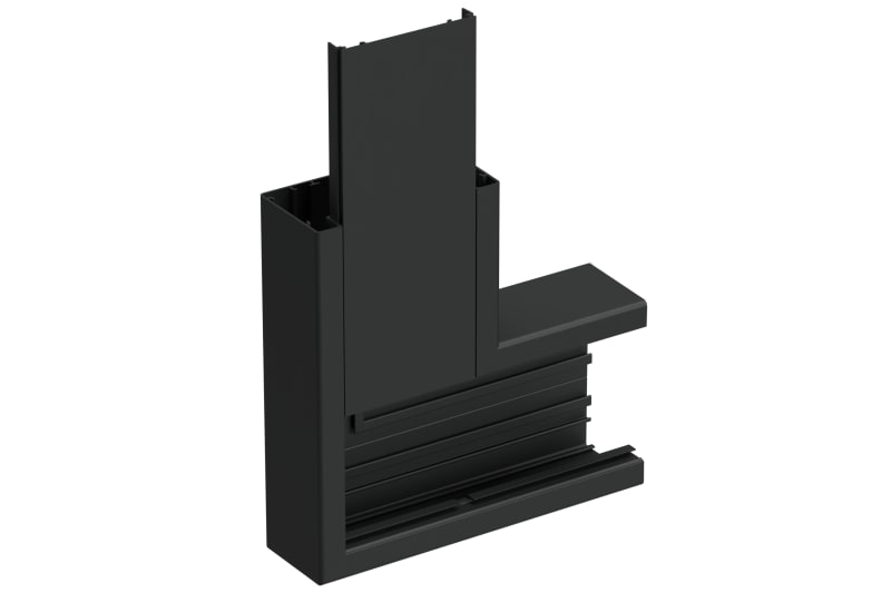 L-piece al 110/55 Black RAL9017 (STA520058)