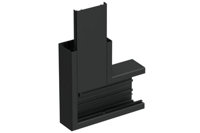 L-piece al 110/55 Black RAL9017