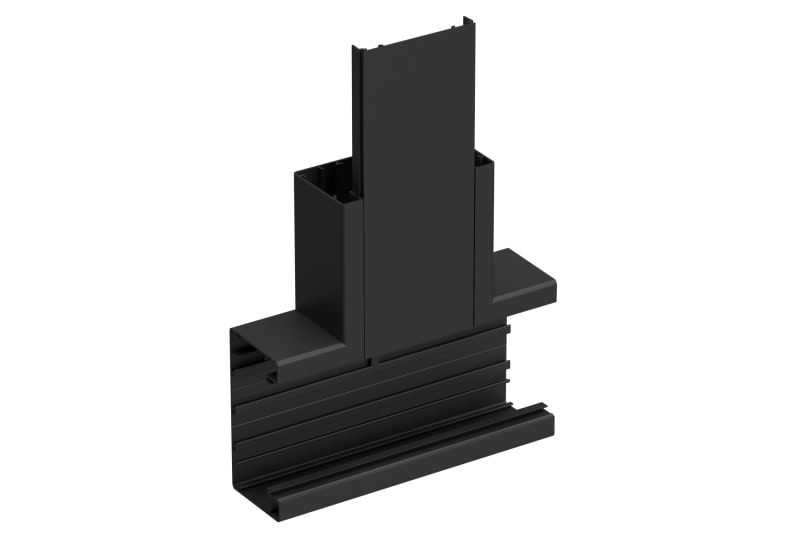 T-piece 110/55 Black RAL9017 (STA520061)