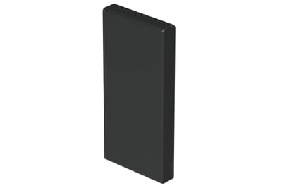 End piece 110/52 Black RAL9017