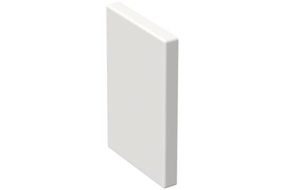 End piece 110/72 White RAL9003