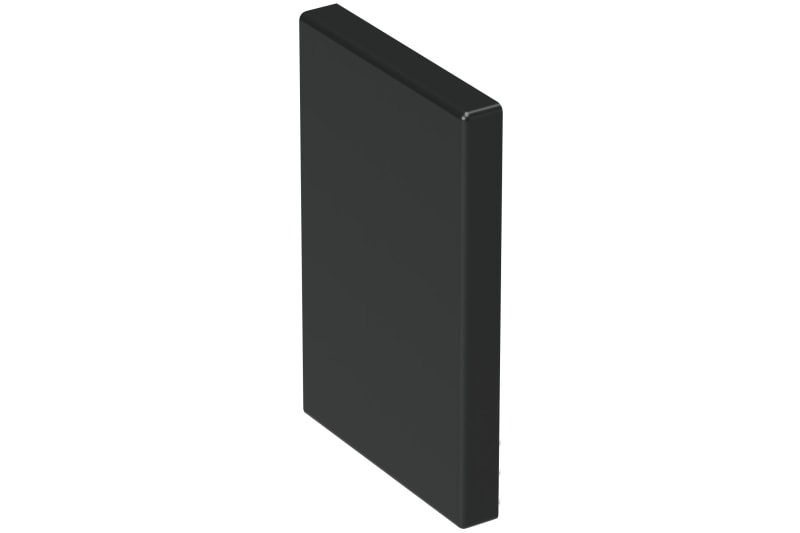 End piece 110/72 Black RAL9017 (STA550084)