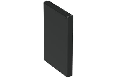 End piece 110/72 Black RAL9017