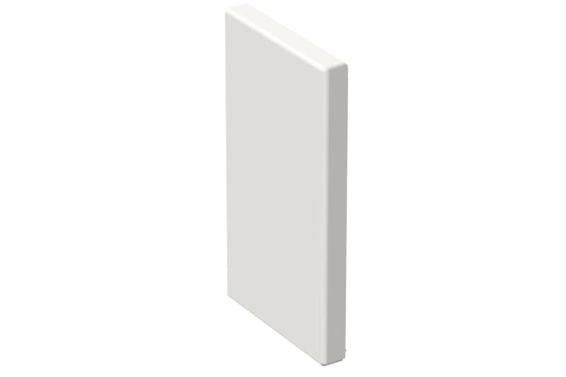 End piece 130/72 White RAL9003 (STA550041)