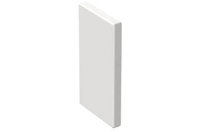 End piece 130/72 White RAL9003