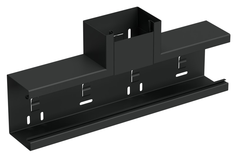 T-piece 110/72 Black RAL9017 (STA550079)