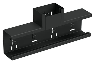 T-piece 110/72 Black RAL9017