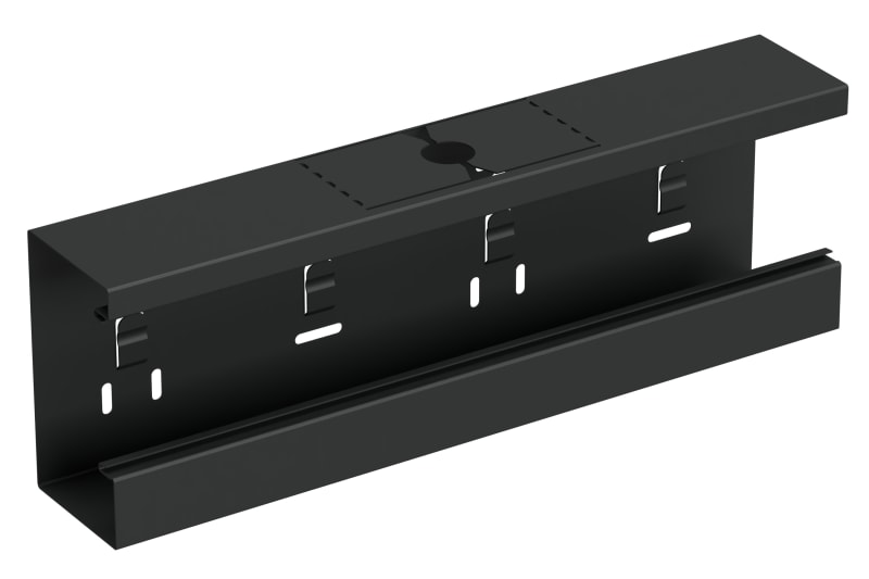 T-piece up 130/72 Black RAL9017 (STA550101)