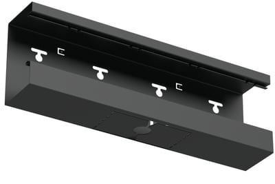 T-piece down 130/72 Black RAL9017