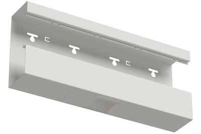 T-piece down 170/72 White RAL9003