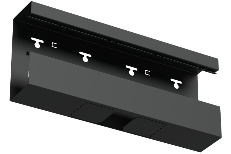T-piece down 170/72 Black RAL9017 (STA550144)