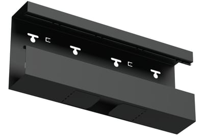 T-piece down 170/72 Black RAL9017