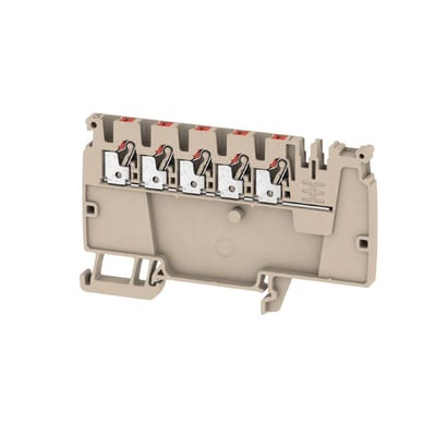 Weidmüller Modular distribution terminals, PUSH IN, 2 AAP12 2.5 LI RD