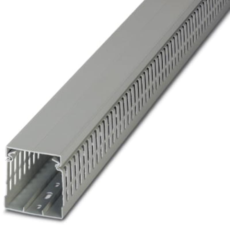 CABLE TRUNKING, LIGHT GREY, B 80 MM, H 60 MM (cd-HF 80X60)