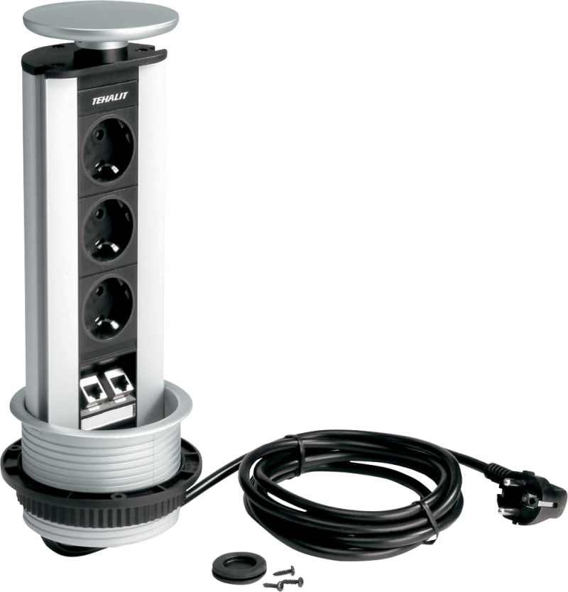 POP-UP, 3X230V, 2XRJ45 (G7045-ALU)