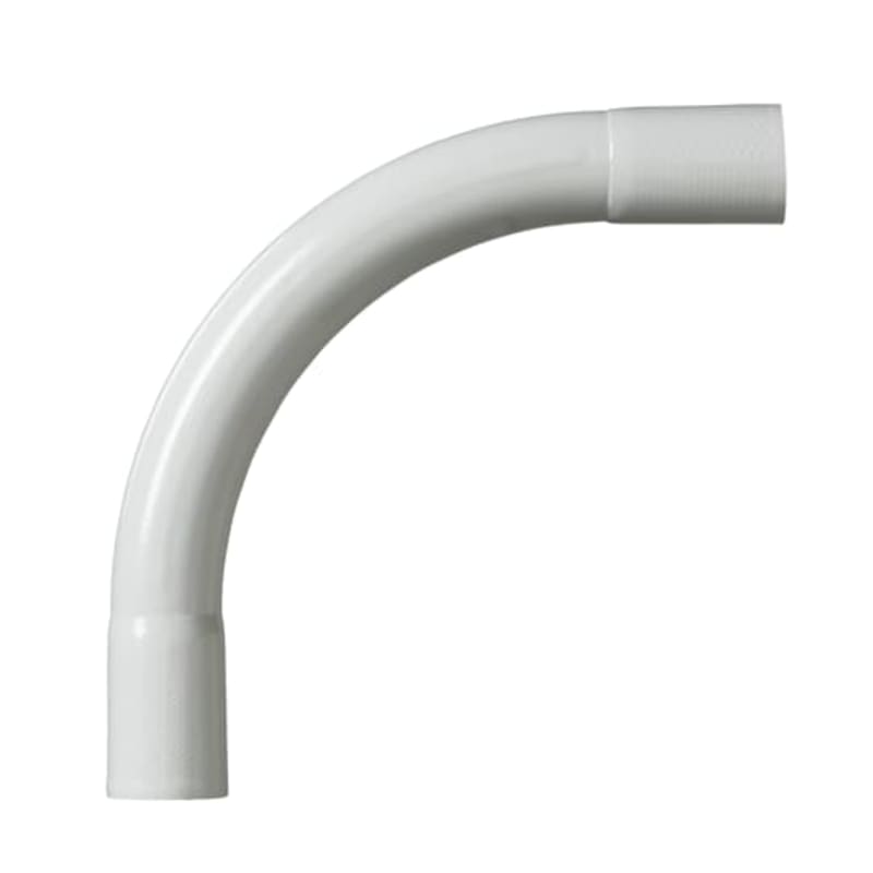 ABB Halogen free (HF) conduit bend comes with locking glue and is used when the conduit is difficult to bend. the bend is 90°. 750N JMKL40HF