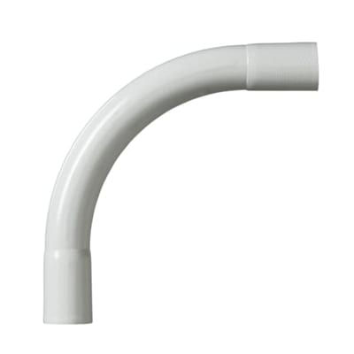 ABB Halogen free (HF) conduit bend comes with locking glue and is used when the conduit is difficult to bend. the bend is 90°. 750N JMKL40HF