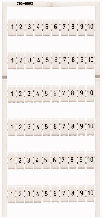WMB marking card, 41 ... 50 (10X), stretchable 5 - 5.2 mm
