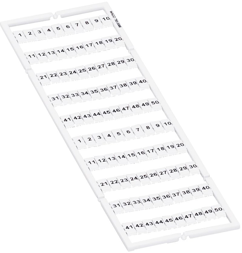 WMB marking card, 91 ... 100 (10X), stretchable 5 - 5.2 mm (793-5573)