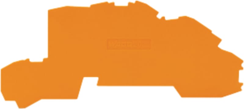 End and intermediate plate; 0.8 mm thick; orange (2003-7692)