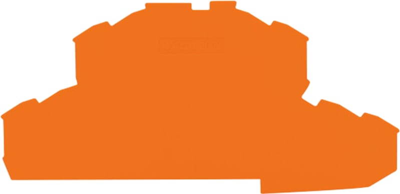 End and intermediate plate; 0.8 mm thick; orange (2002-2492)