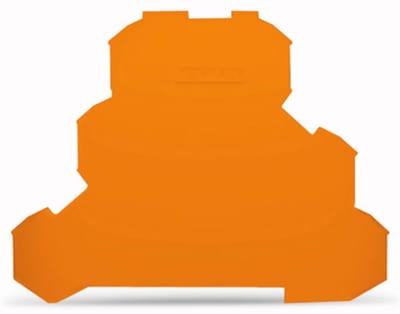 End and intermediate plate; 0.8 mm thick; orange (2002-3292)